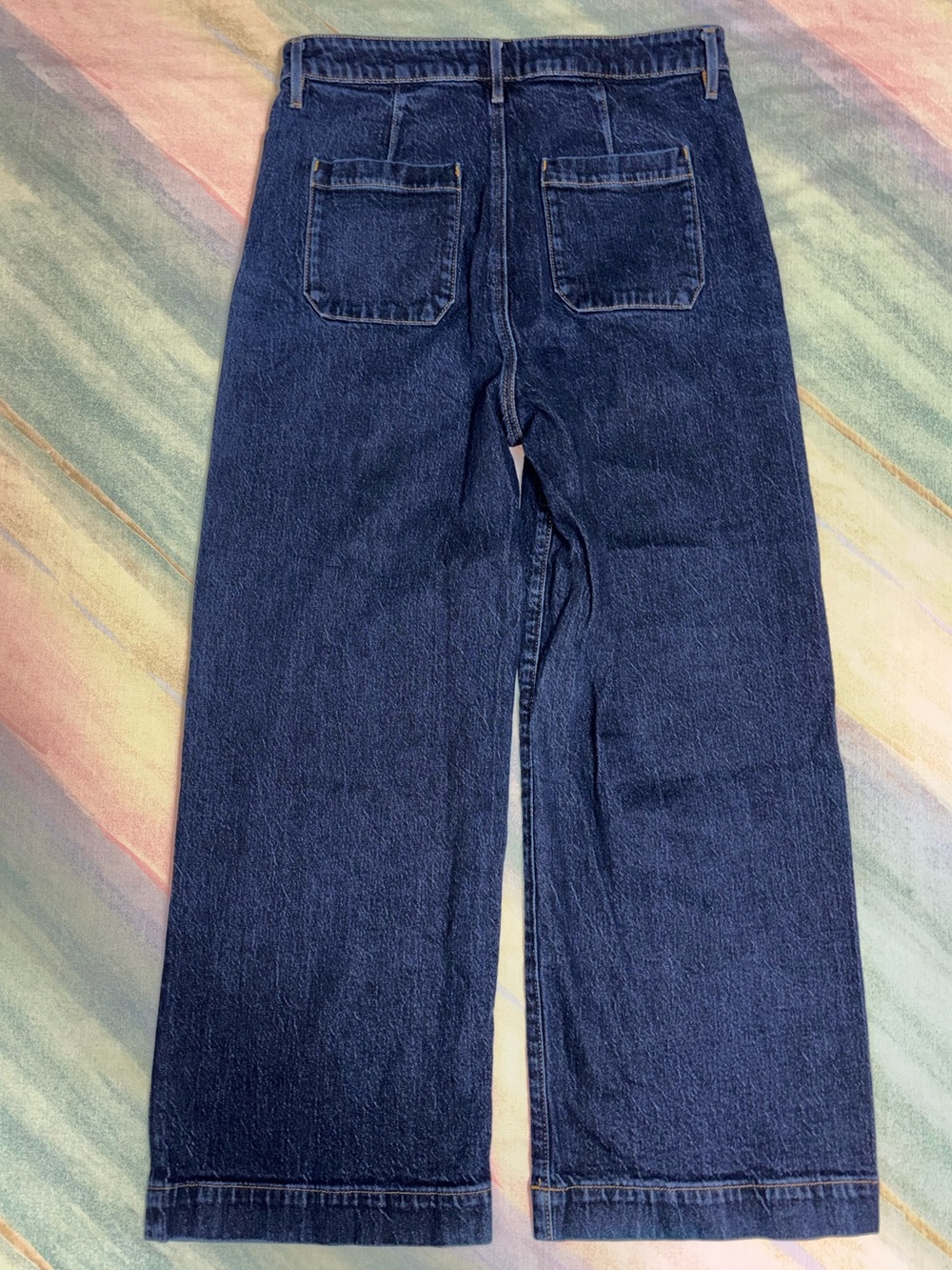 LOFT Palmer the Wide Leg blue Jeans size 10 / 30 - Picture 4 of 8